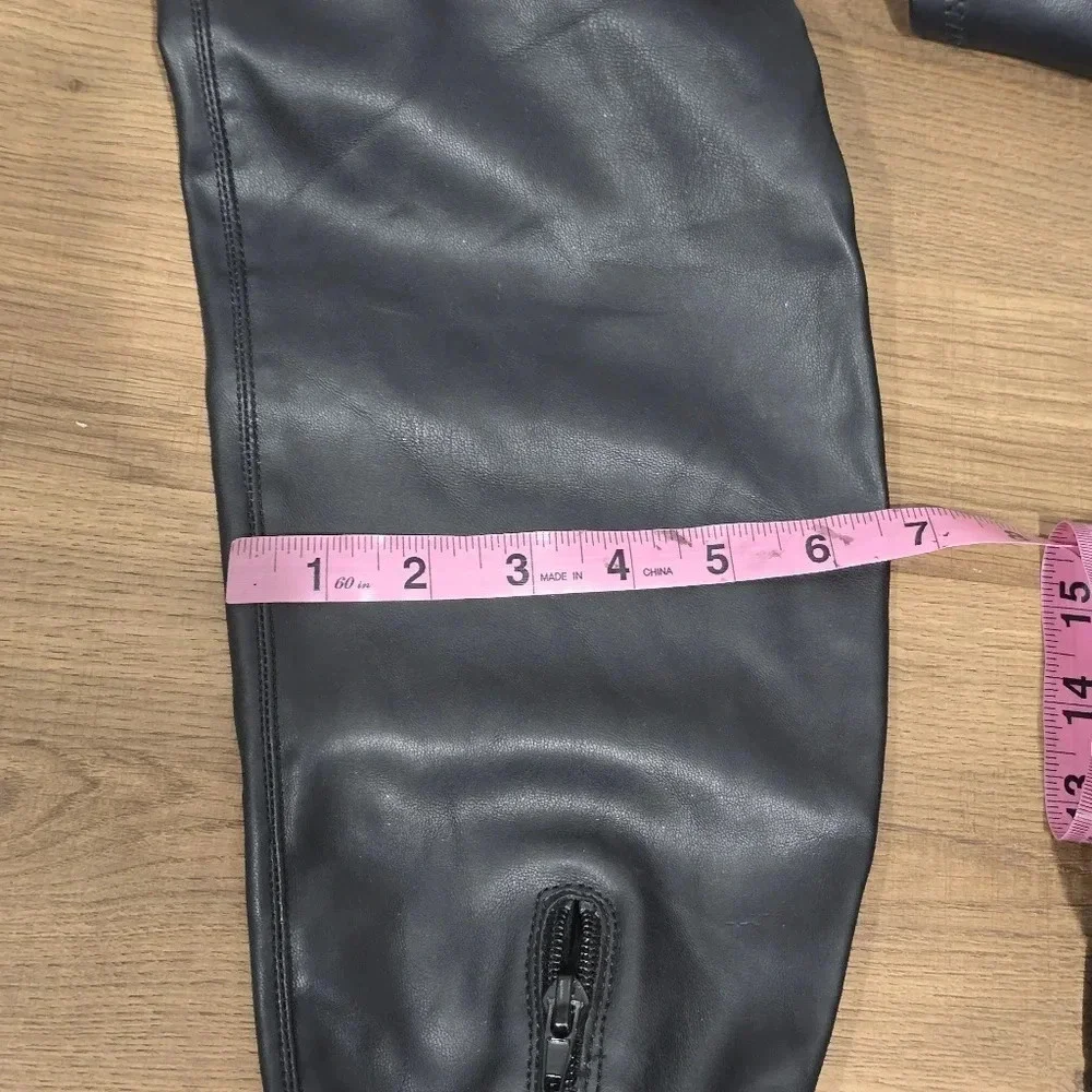 Zara Over The knee 3008/611 Lug Sole Boots Size‎ 40 US 9 Black